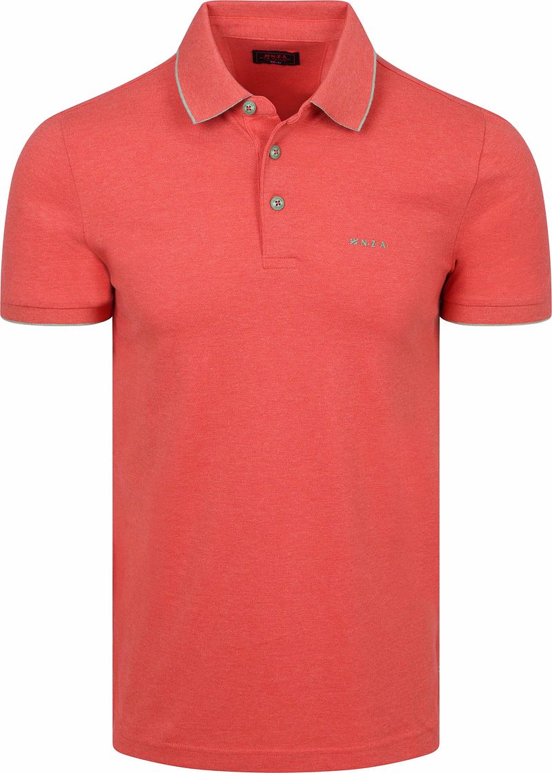 New zealand auckland NZA Polo Henley Piqu&eacute; Rood