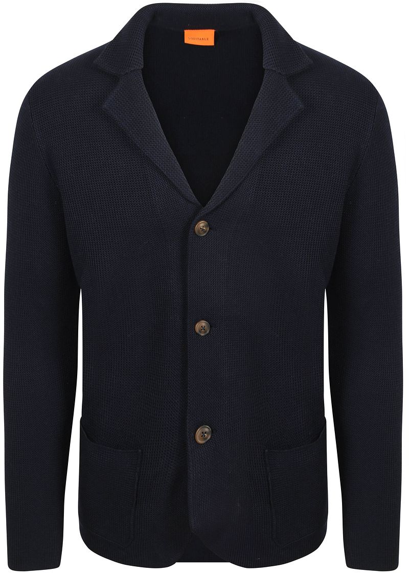 Suitable Cardigan Button Aaron Marine - Größe XL