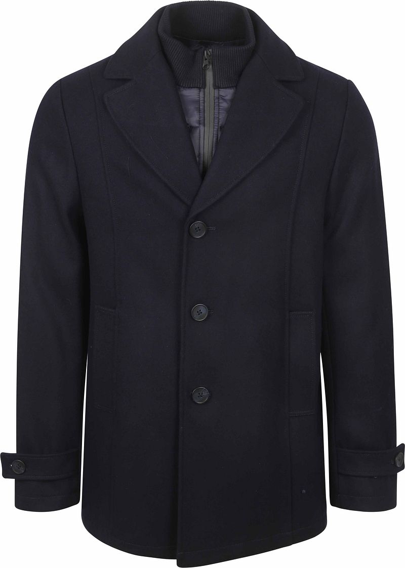 Suitable Caban Coat Wolle Navy - Größe 46 günstig online kaufen