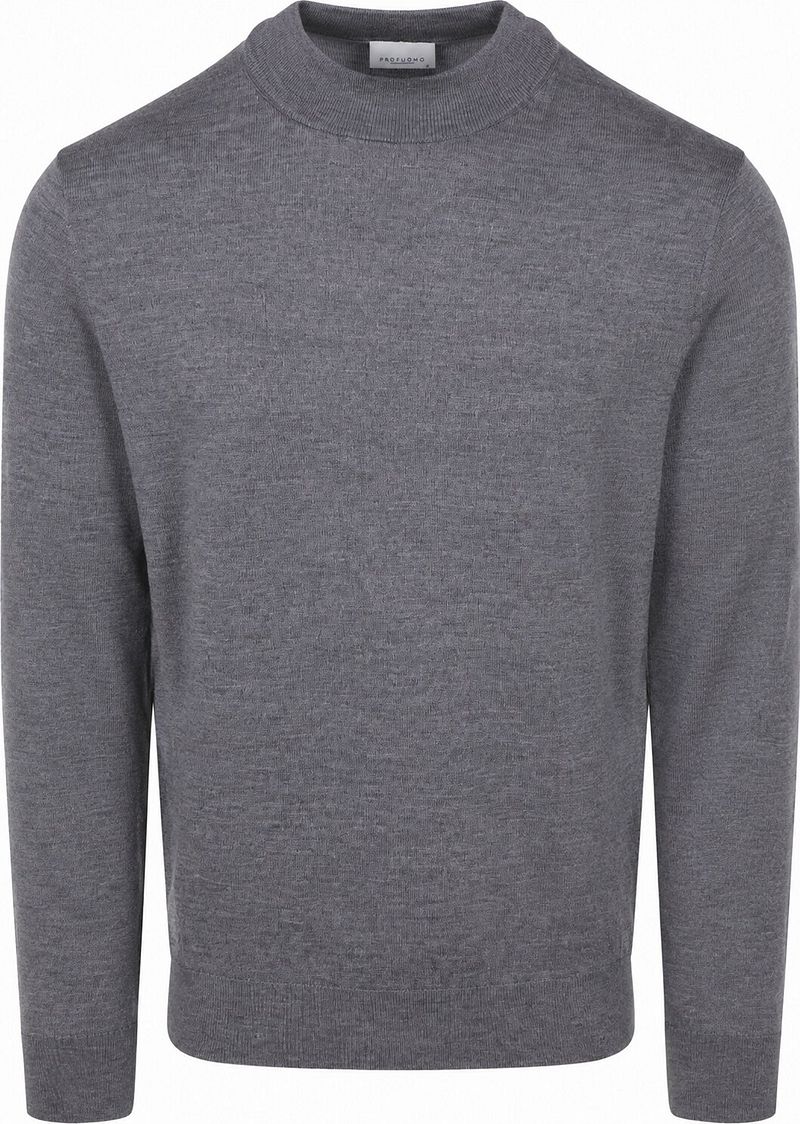 Profuomo Turtleneck Trui Merinowol Grijs