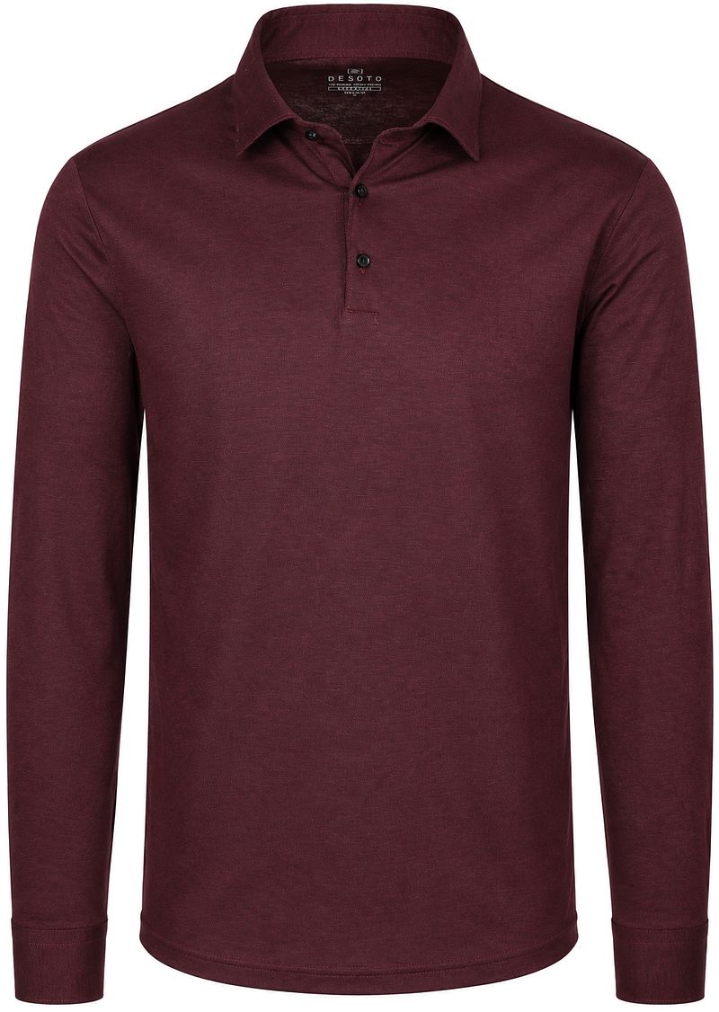 Desoto Longsleeve Poloshirt Essential Burgundy