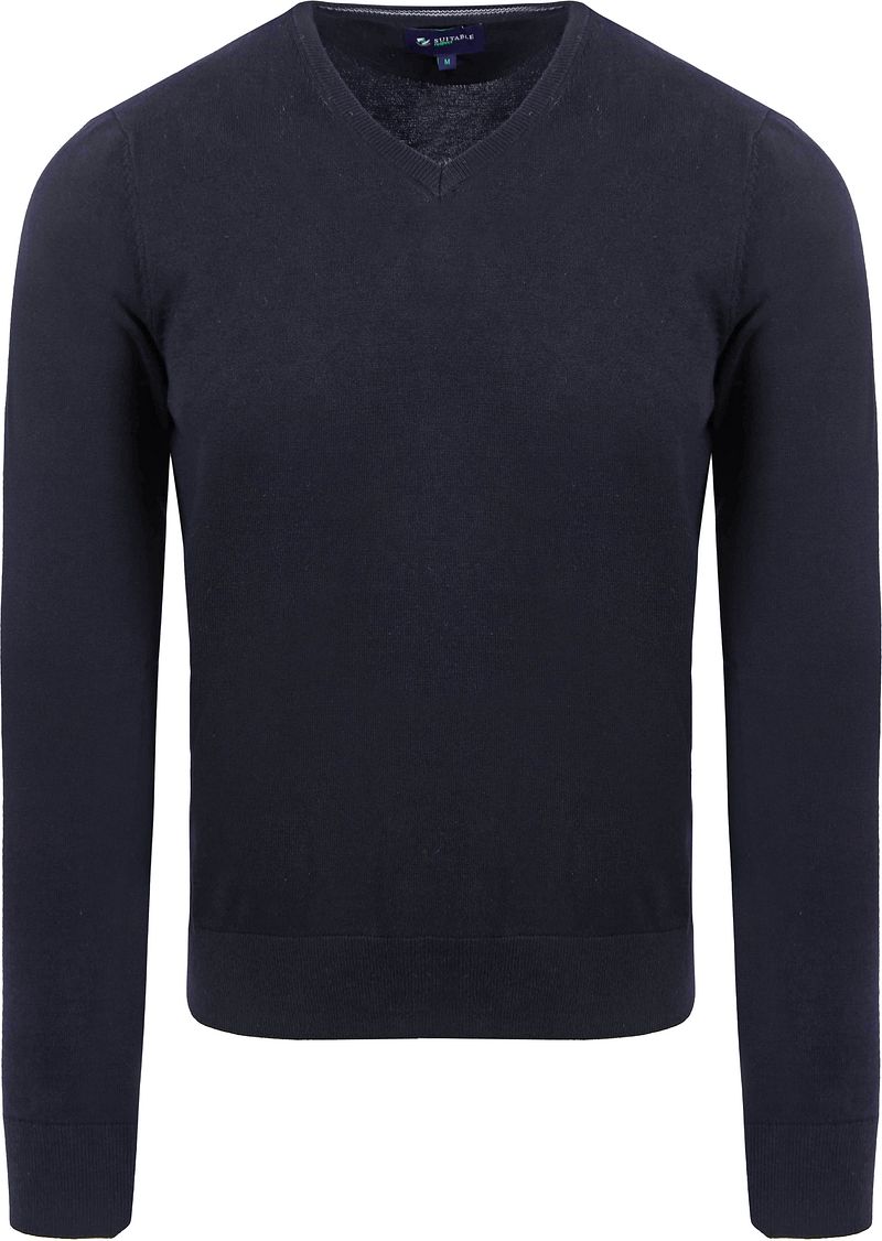 Suitable Respect Bio-Baumwolle Pullover Vinir Dunkelblau - Größe XXL günstig online kaufen