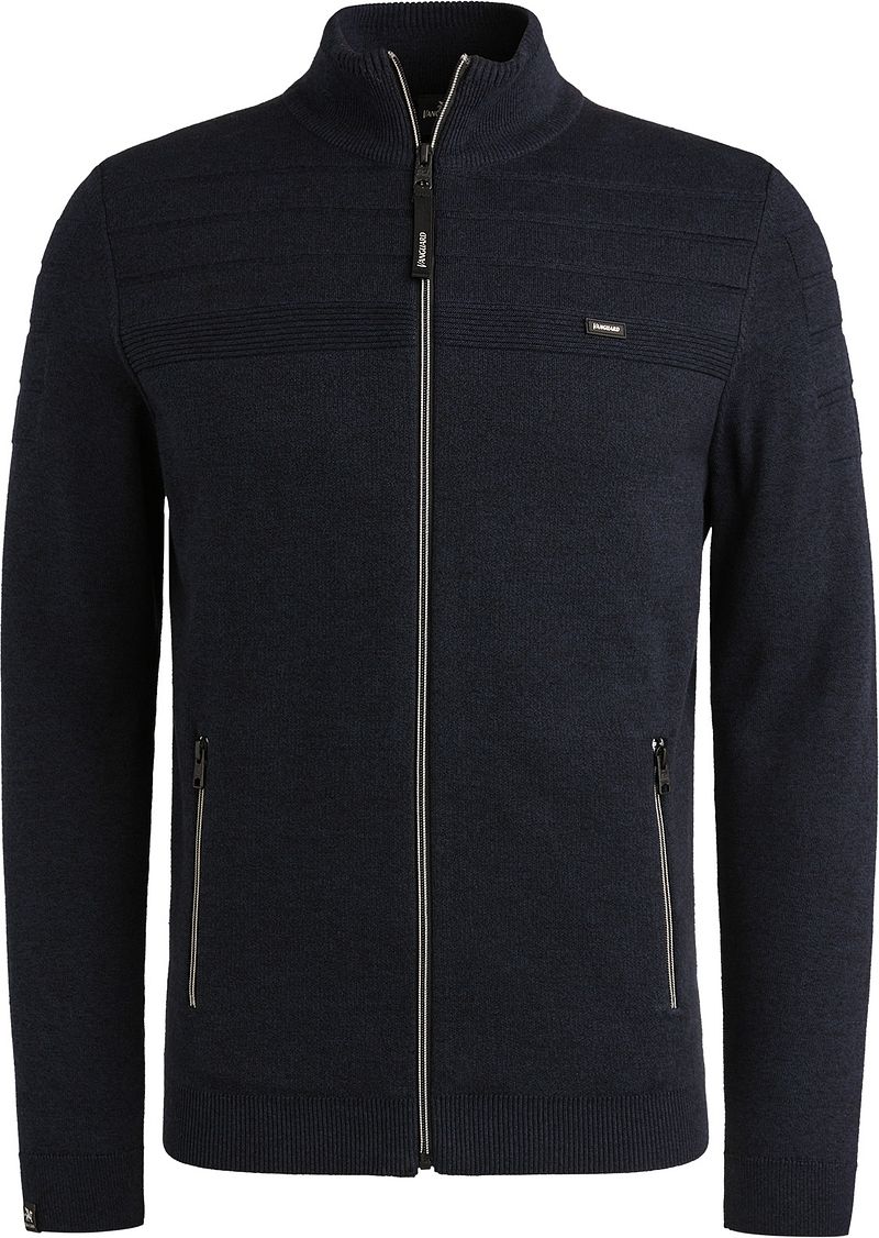 Vanguard Strickjacke Bonded Mouline Navy - Größe 3XL günstig online kaufen