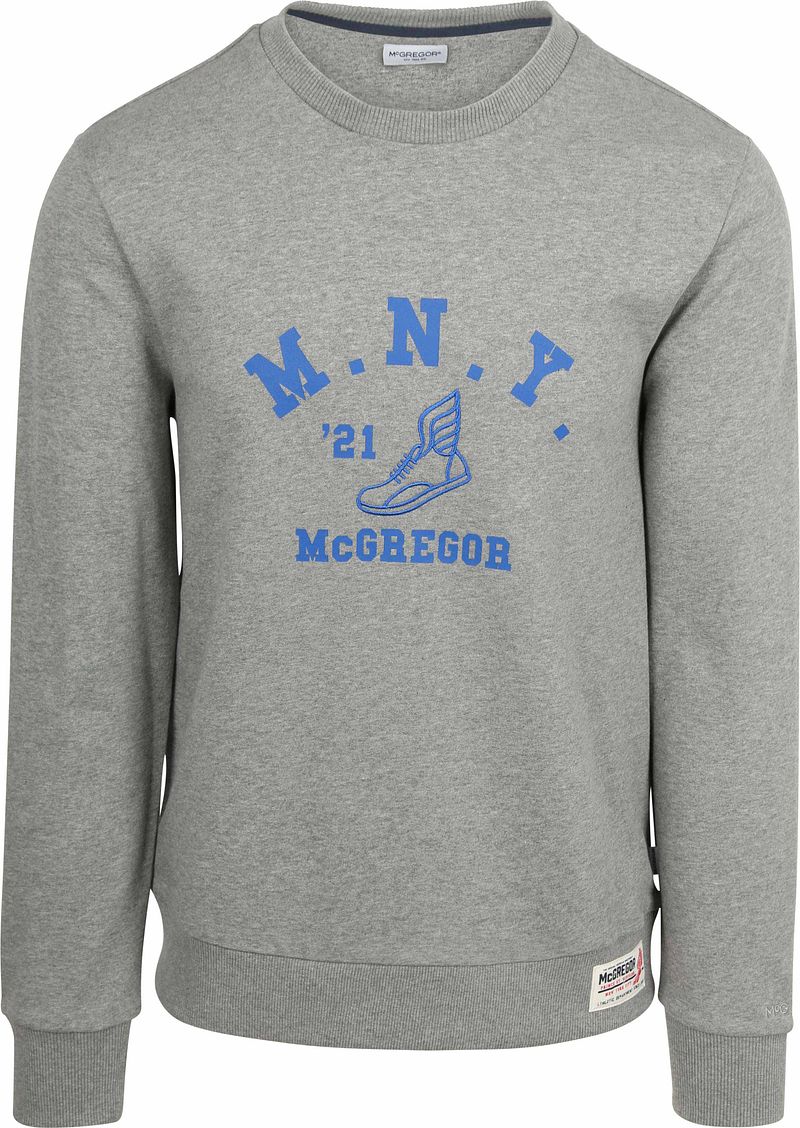 McGregor Sweatshirt Graphic Grau - Größe L günstig online kaufen