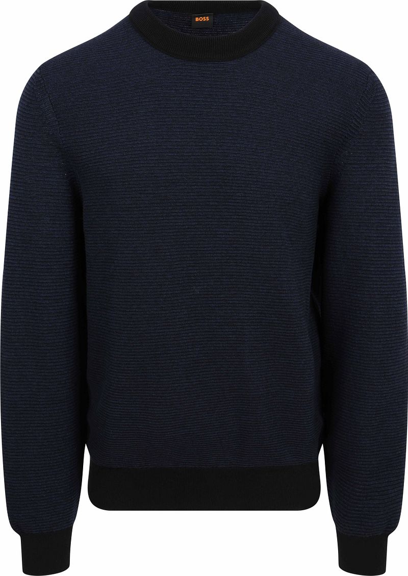 Boss Trui Aspoki Navy Zwart