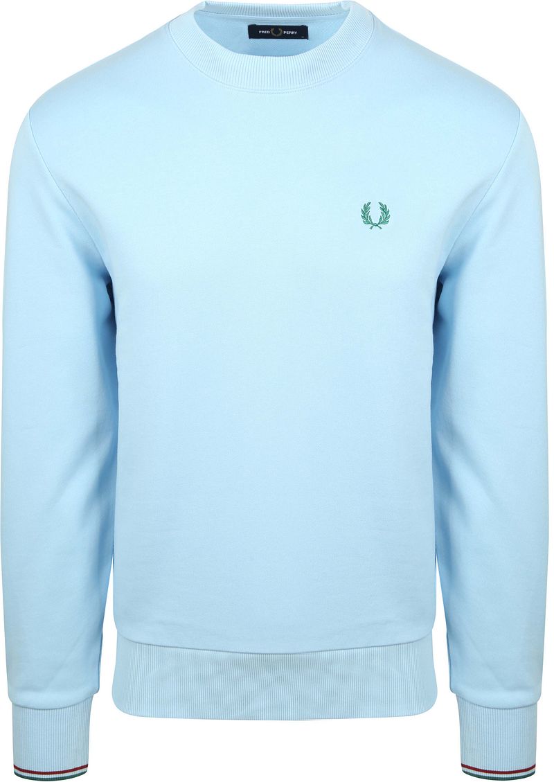 Fred Perry Sweater Logo Hellblau - Größe XL günstig online kaufen