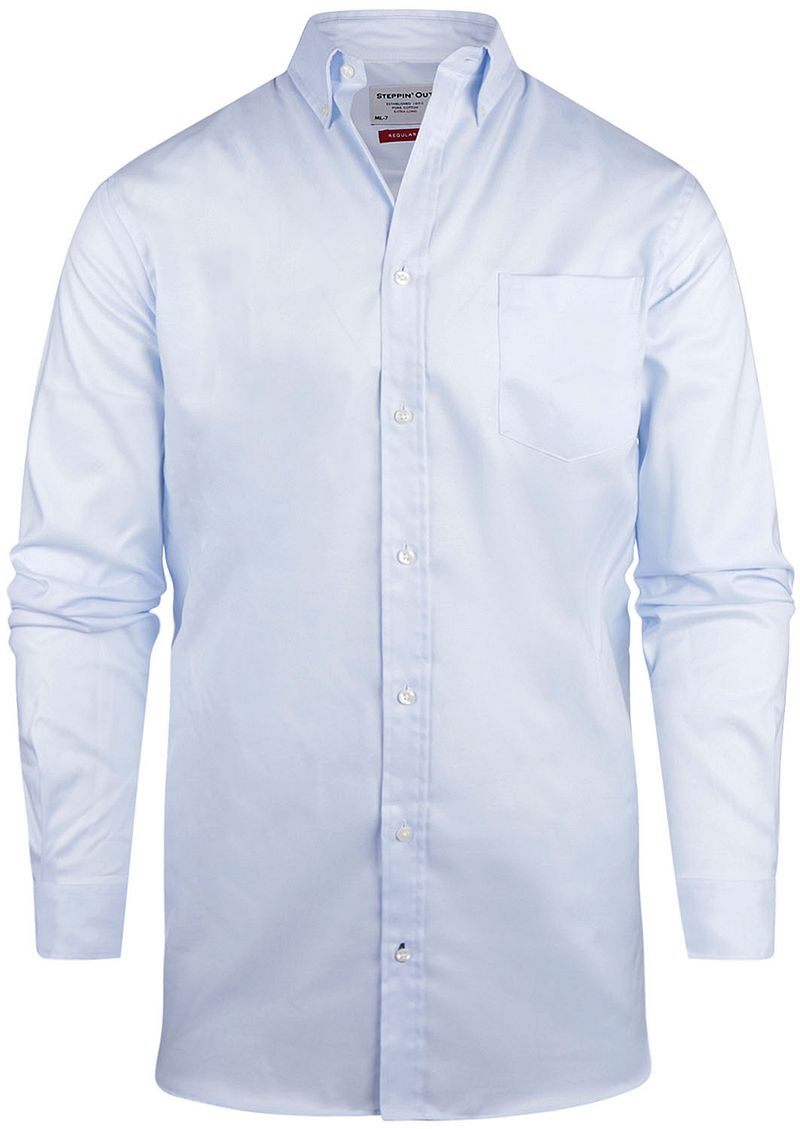Steppin' Out Hemd Twill Extra Long Sleeves Hellblau - Größe XXL günstig online kaufen