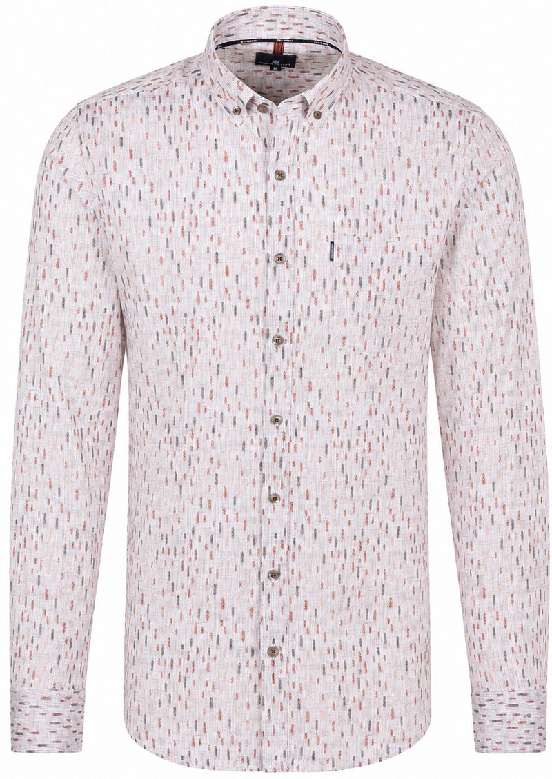 State of Art Overhemd Poplin Print Multicolor