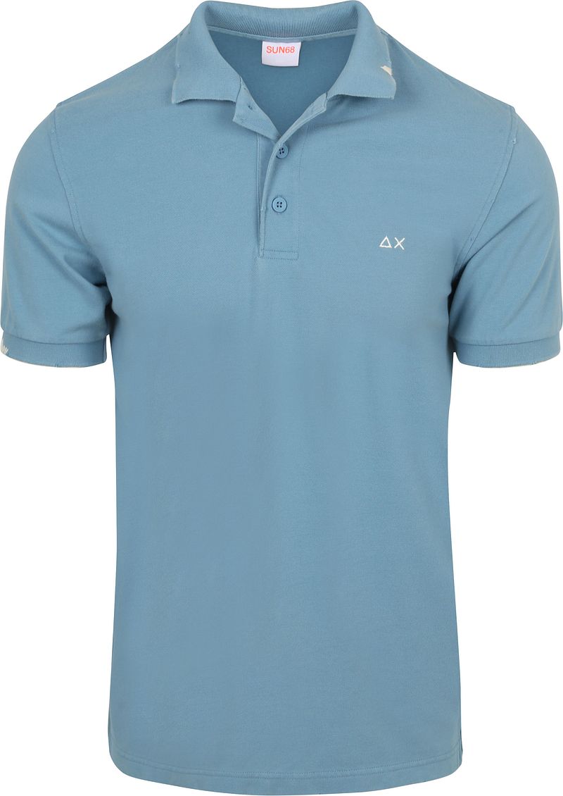 Sun68 Poloshirt Vintage Blau - Größe XXL günstig online kaufen