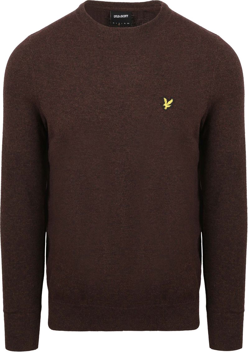 Lyle & Scott Pull Lammwolle Braun - Größe L günstig online kaufen