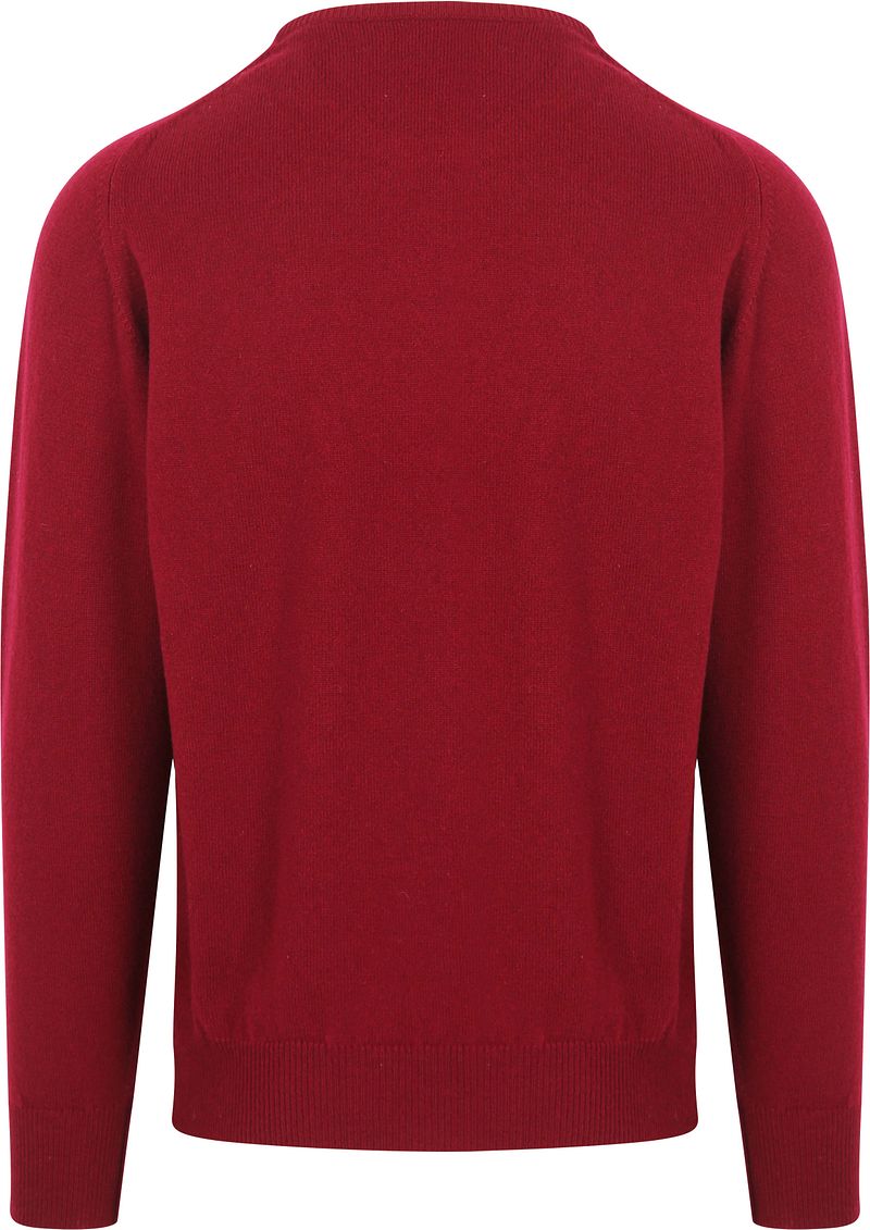 William Lockie Pullover O-neck Lambswool Dubonnet - Größe 3XL günstig online kaufen