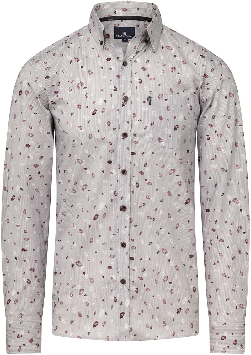 State Of Art Hemd Druck Grau - Größe XXL günstig online kaufen