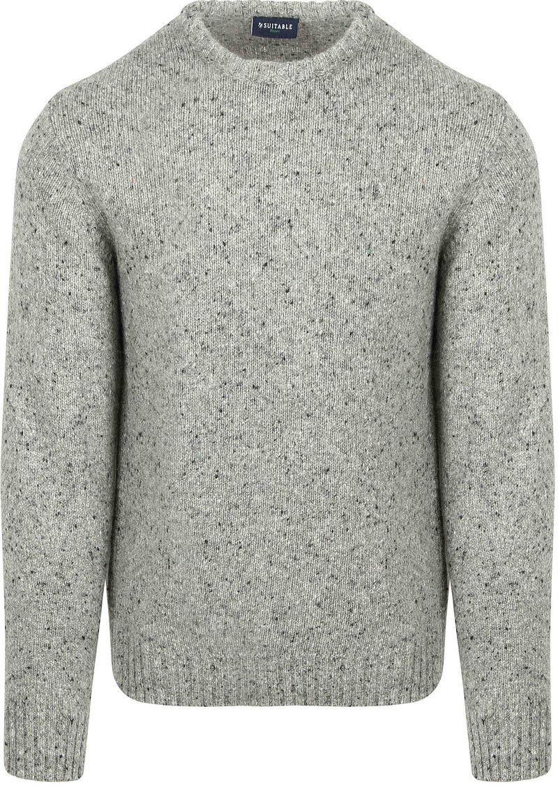 Suitable Pullover Donnegal Tweed Eco Wool Grau - Größe XL günstig online kaufen