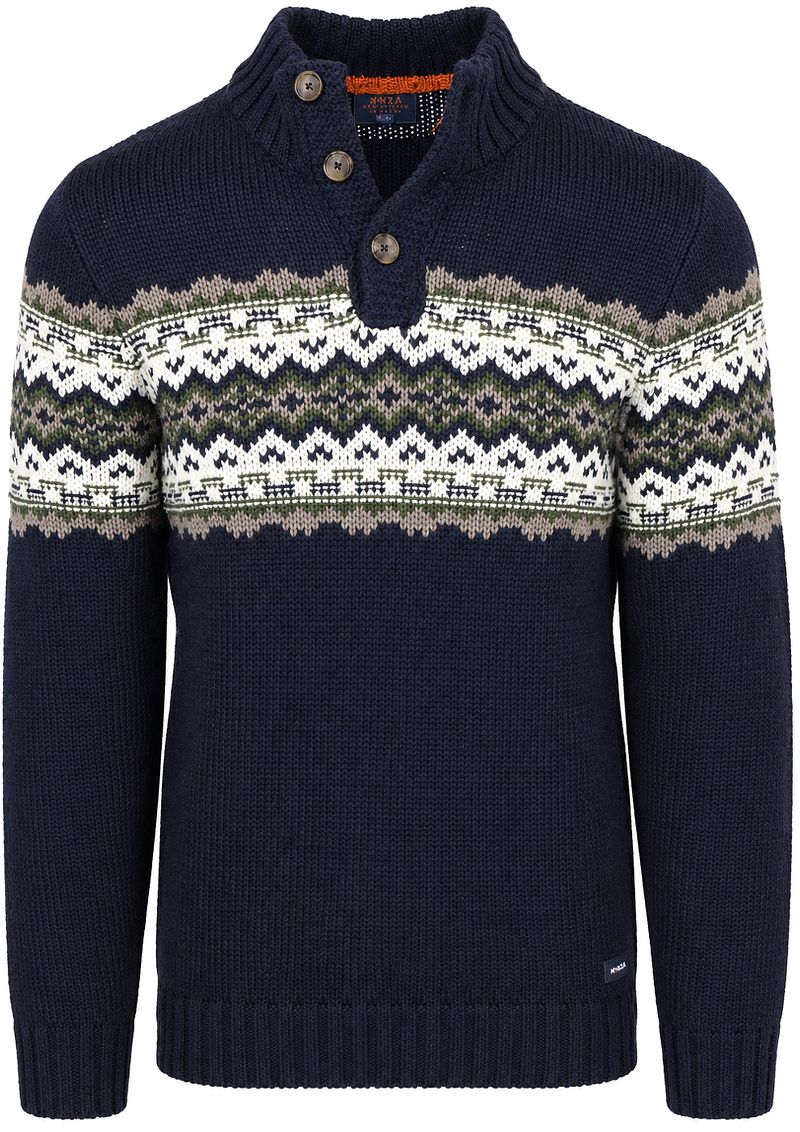 New zealand auckland NZA Pullover Nordic Wool Blend Navy