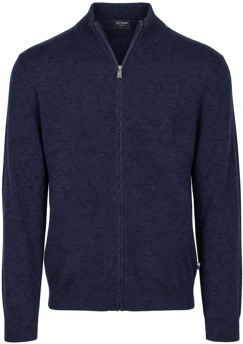 Olymp Strickjacke Wolle Navy - Größe 3XL