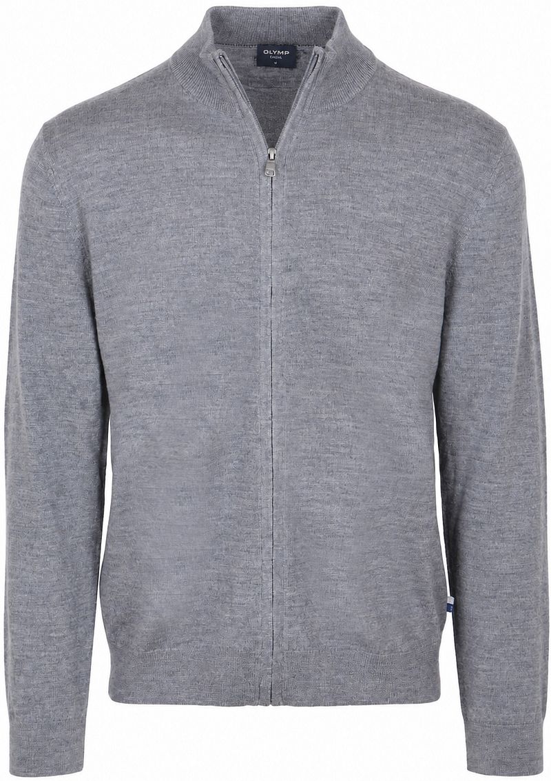 Olymp Strickjacke Wolle Grau - Größe XL