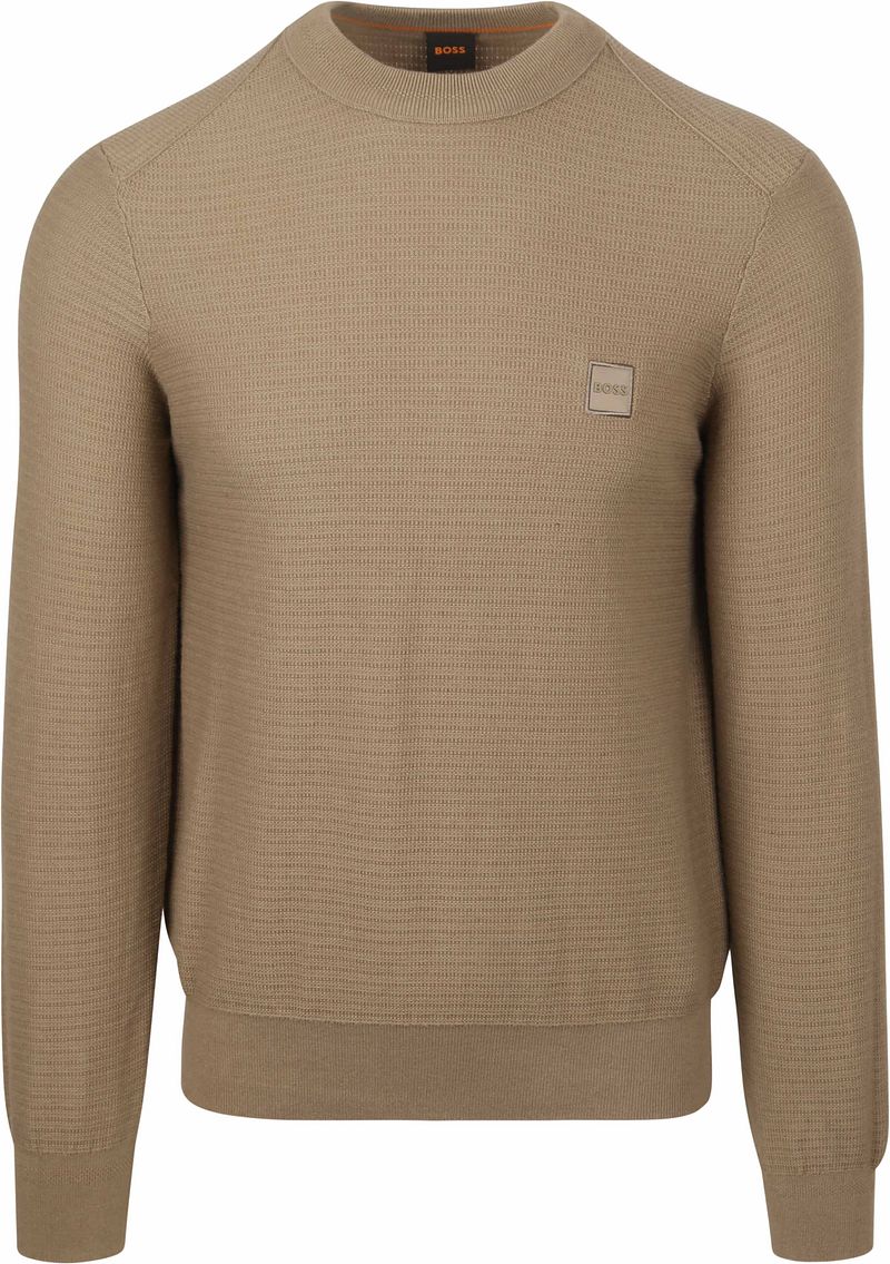 Boss Trui Anion Taupe