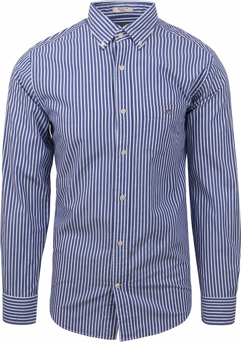 Gant Freizeithemd Stripe Blau - Größe 3XL günstig online kaufen