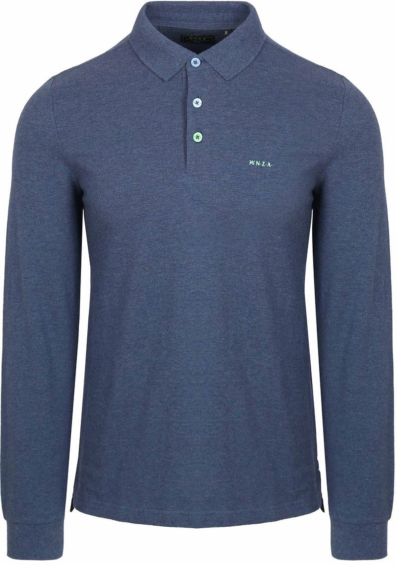New zealand auckland NZA Longsleeve Polo Marshall Dusk Navy