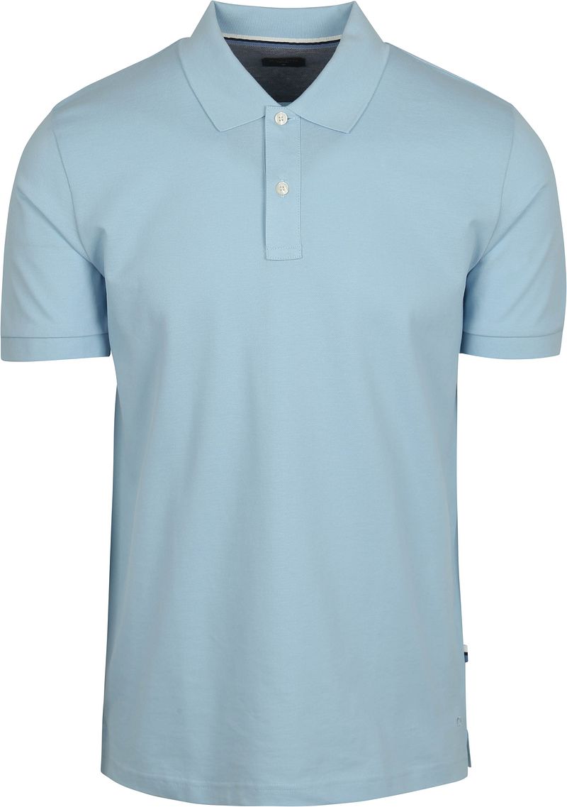 Olymp Poloshirt Piqu&eacute; Lichtblauw