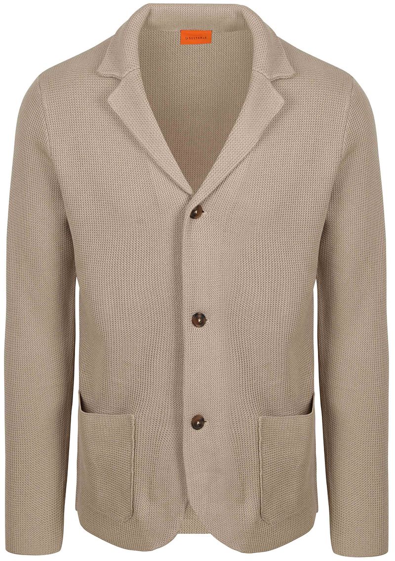 Suitable Cardigan Button Aaron Beige - Größe L günstig online kaufen