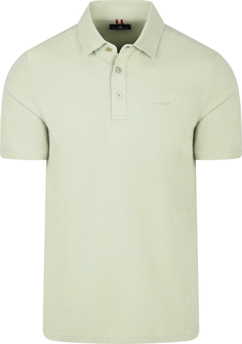 State of Art Poloshirt Piqu&eacute; Lichtgroen