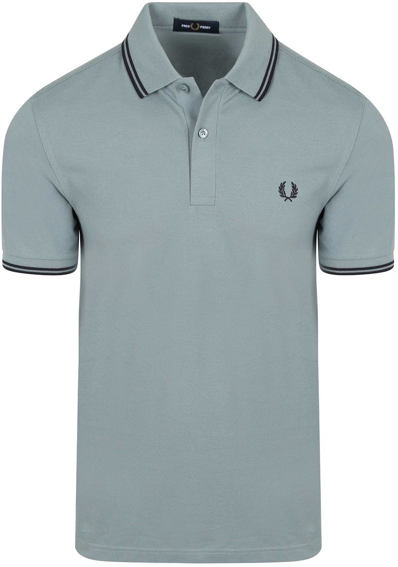 Fred Perry Polo Twin Tipped M3600 Blau Z56 - Größe Xl