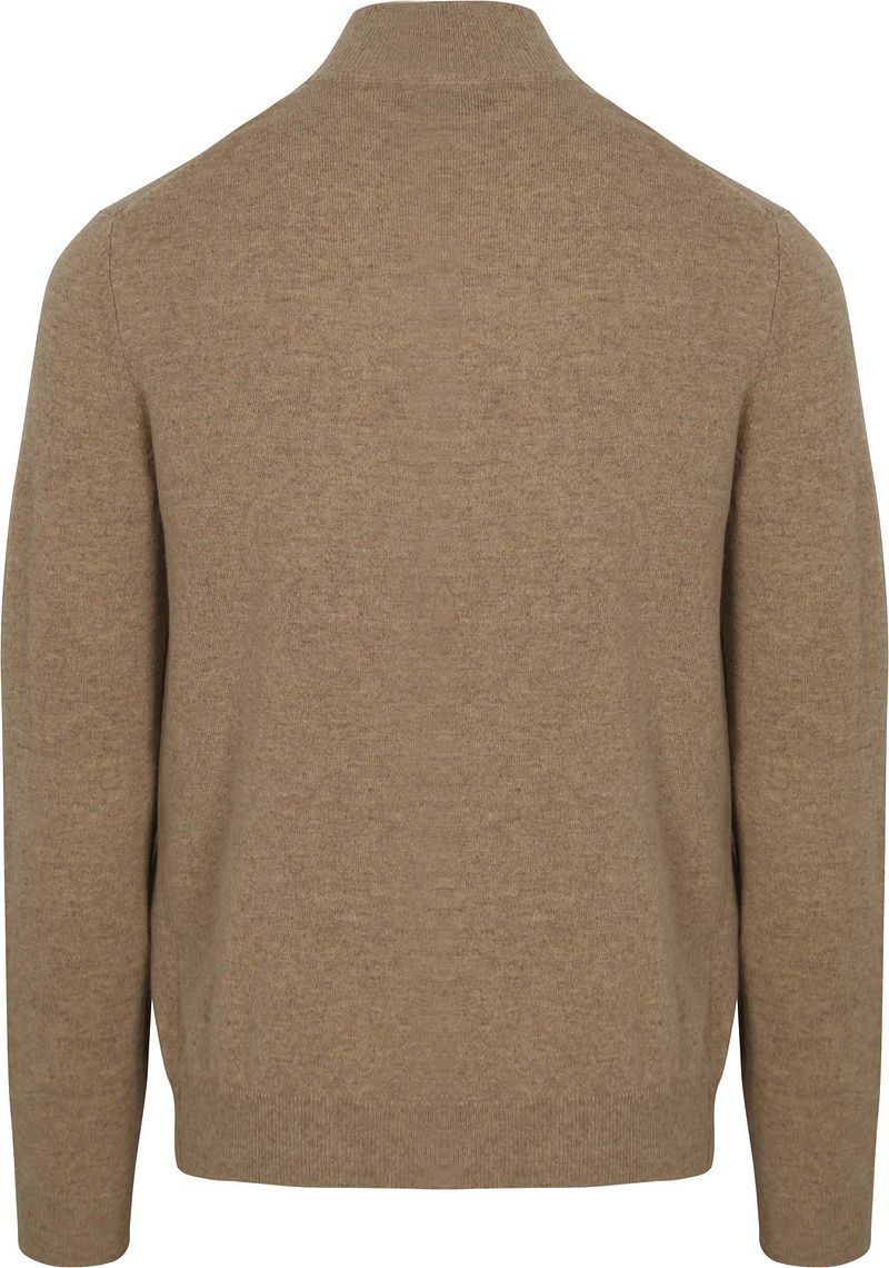Steppin' Out Half Zip Pullover Merinowolle Beige - Größe XXL günstig online kaufen