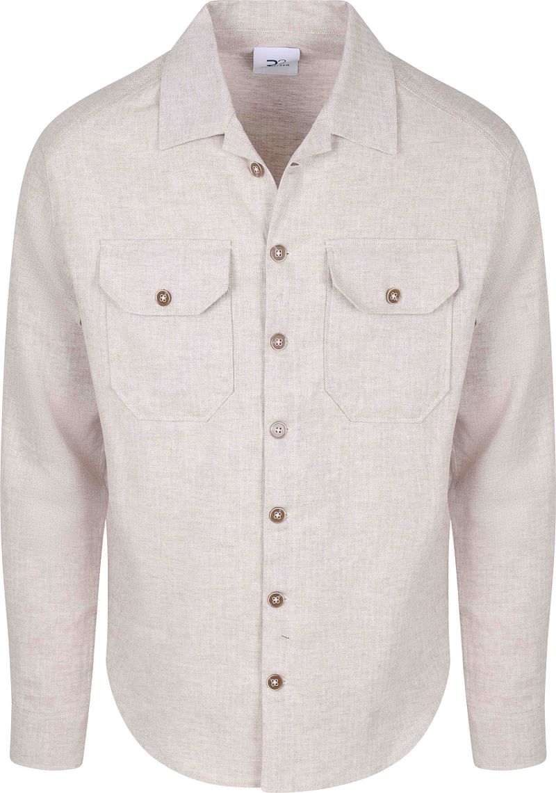 R2 Overshirt Linen Cotton Beige - Größe XL günstig online kaufen