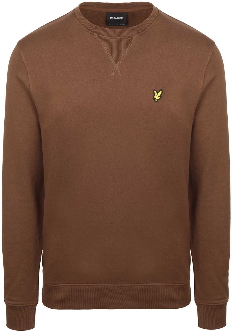 Lyle & Scott Sweat Crewneck Braun - Größe S günstig online kaufen