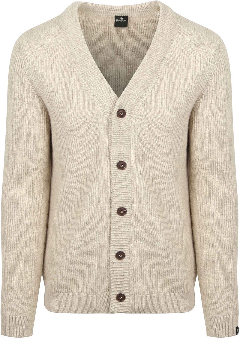 Vanguard Strickjacke Wool Blend Beige - Größe L günstig online kaufen