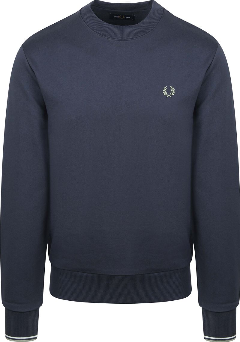 Fred Perry Sweater Logo Navy