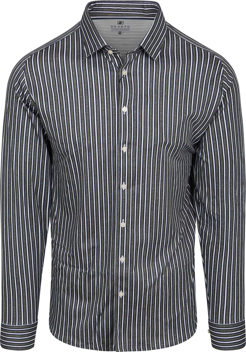 Desoto Overhemd Multi Stripe Groen