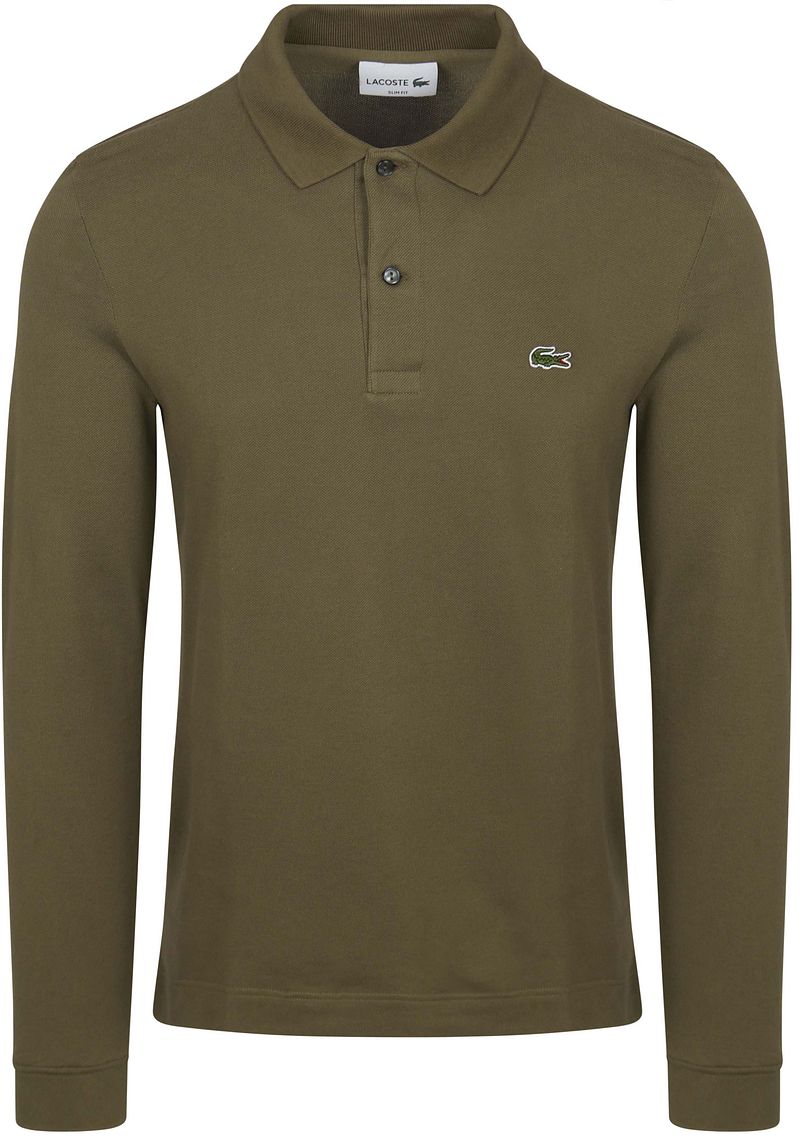 Lacoste Poloshirt Lange mouwen Donkergroen