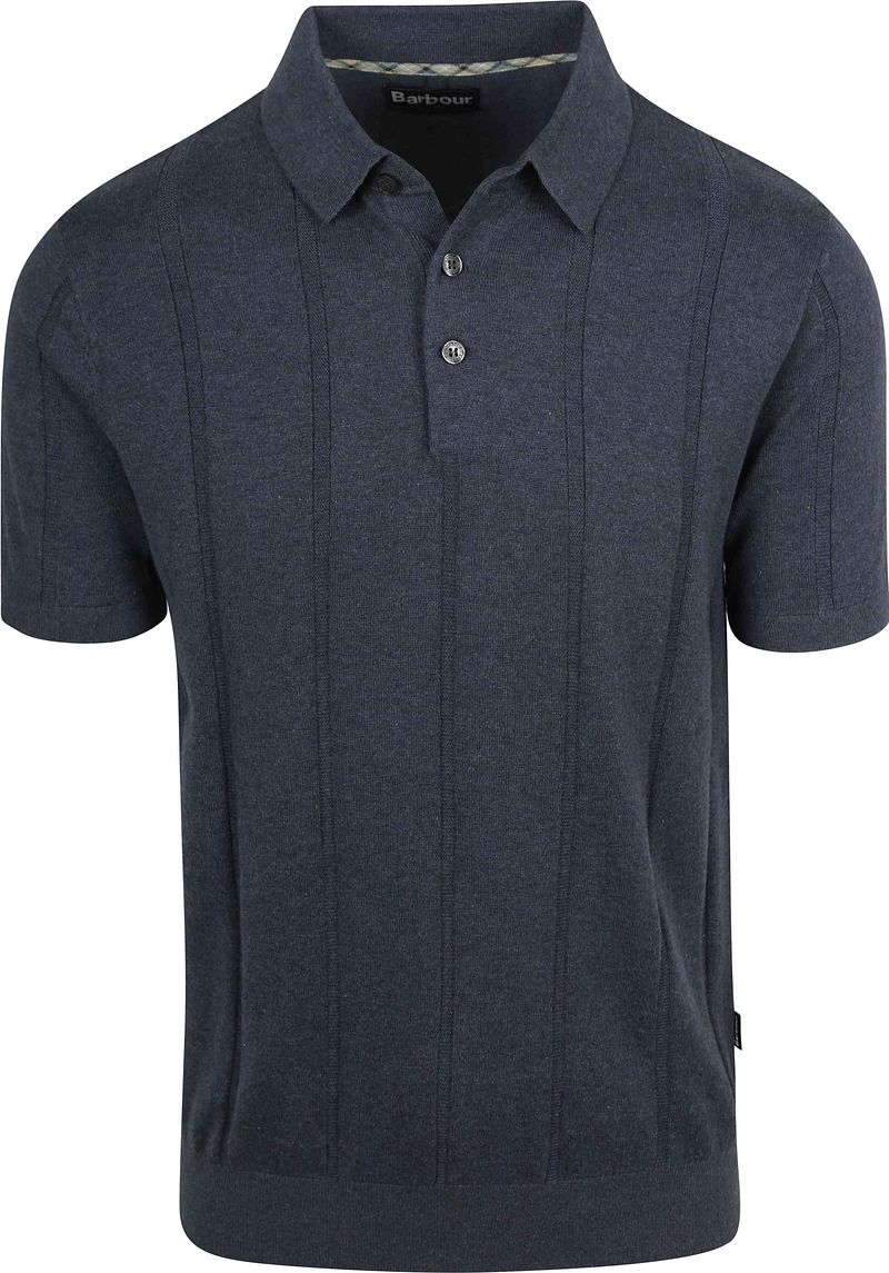 Barbour Wellburn Gestricktes Polo Marine - Größe XL