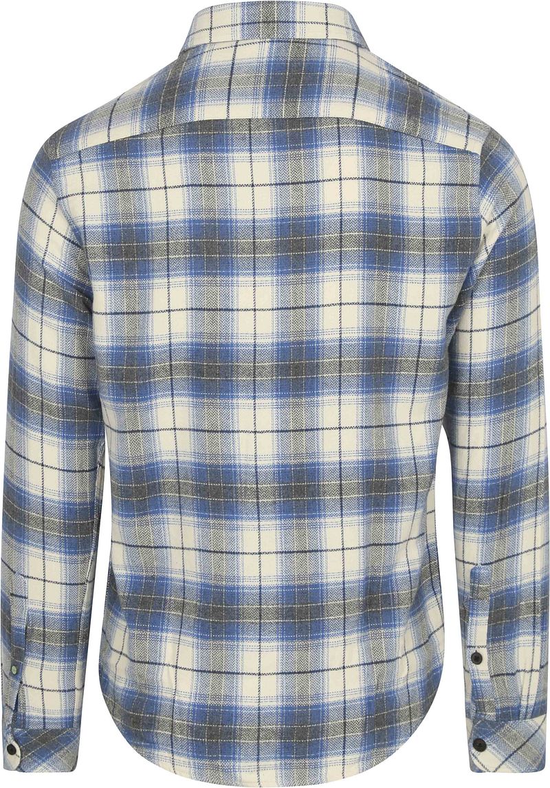 Dstrezzed Hemd Stein Flanel Karos Blau - Größe XL günstig online kaufen