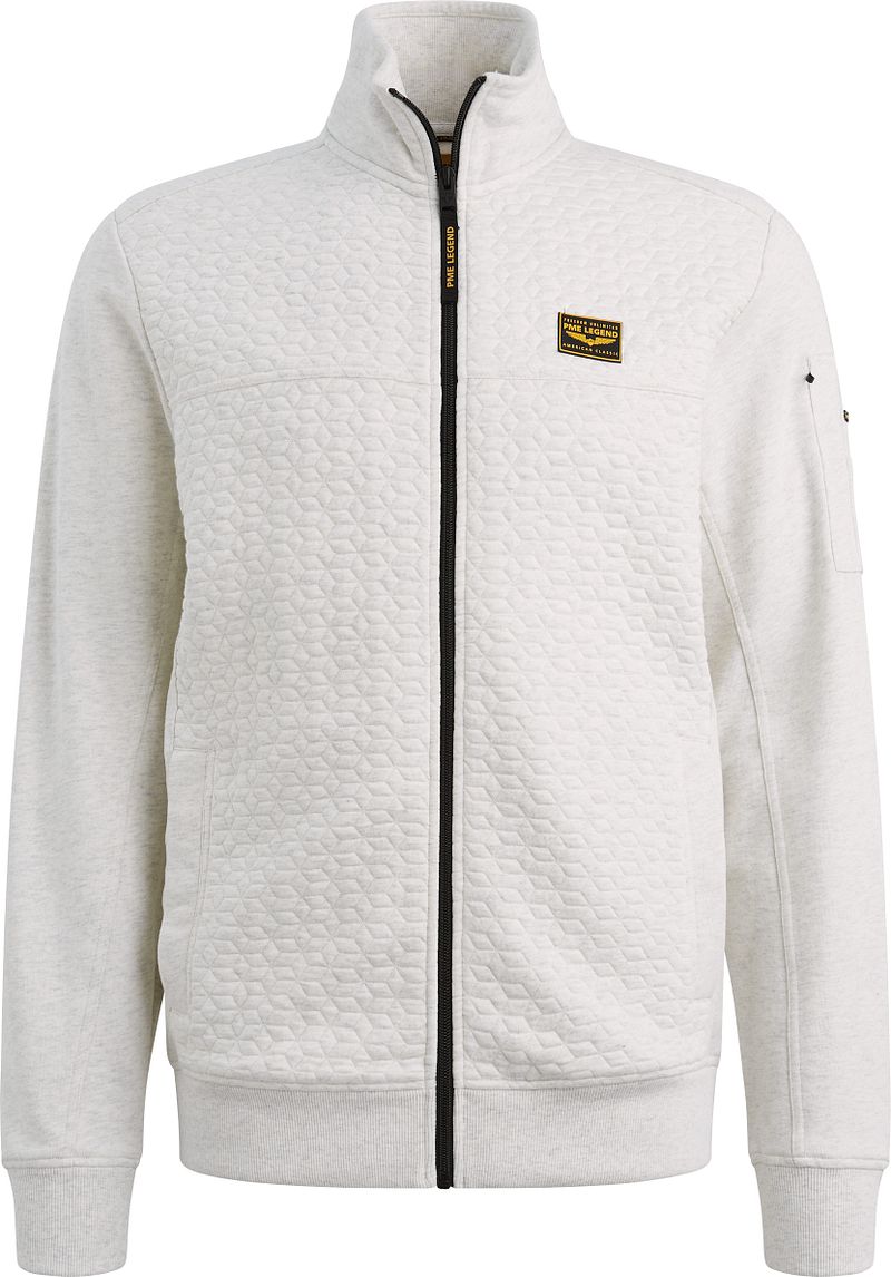 PME Legend Strickjacke Interlock Ecru - Größe XL günstig online kaufen