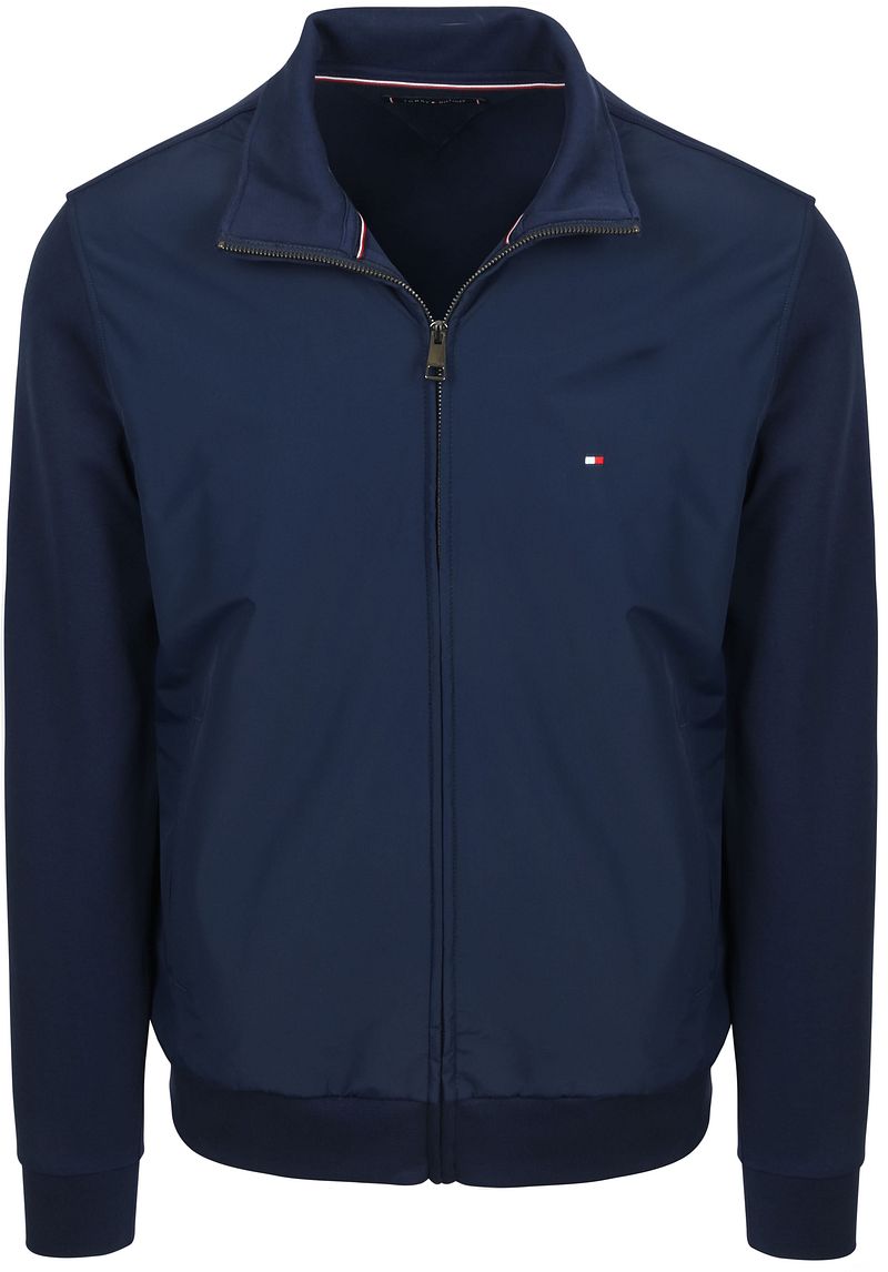 Tommy Hilfiger Cardigan Mix Intechno Jacket Navy - Größe L günstig online kaufen