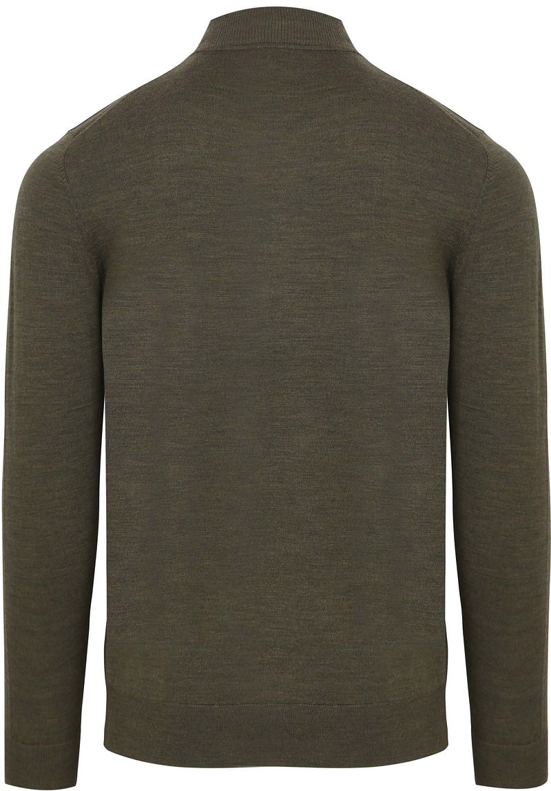 Profuomo Turtleneck Merino Pullover Olivgrün - Größe M günstig online kaufen
