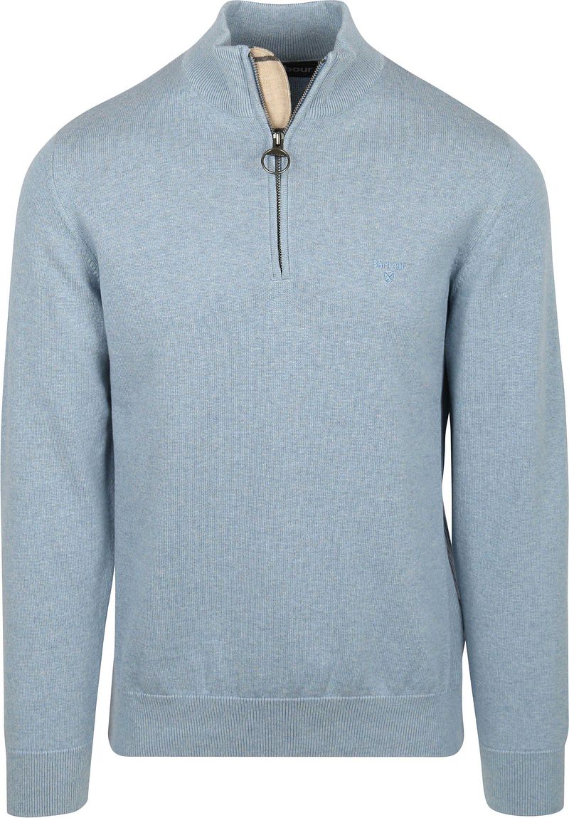 Barbour Half Zip Pullover Hellblau - Größe XL günstig online kaufen