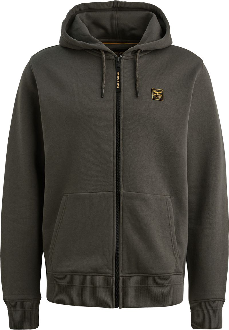PME Legend Strickjacke Hooded Beluga Grün - Größe XXL günstig online kaufen