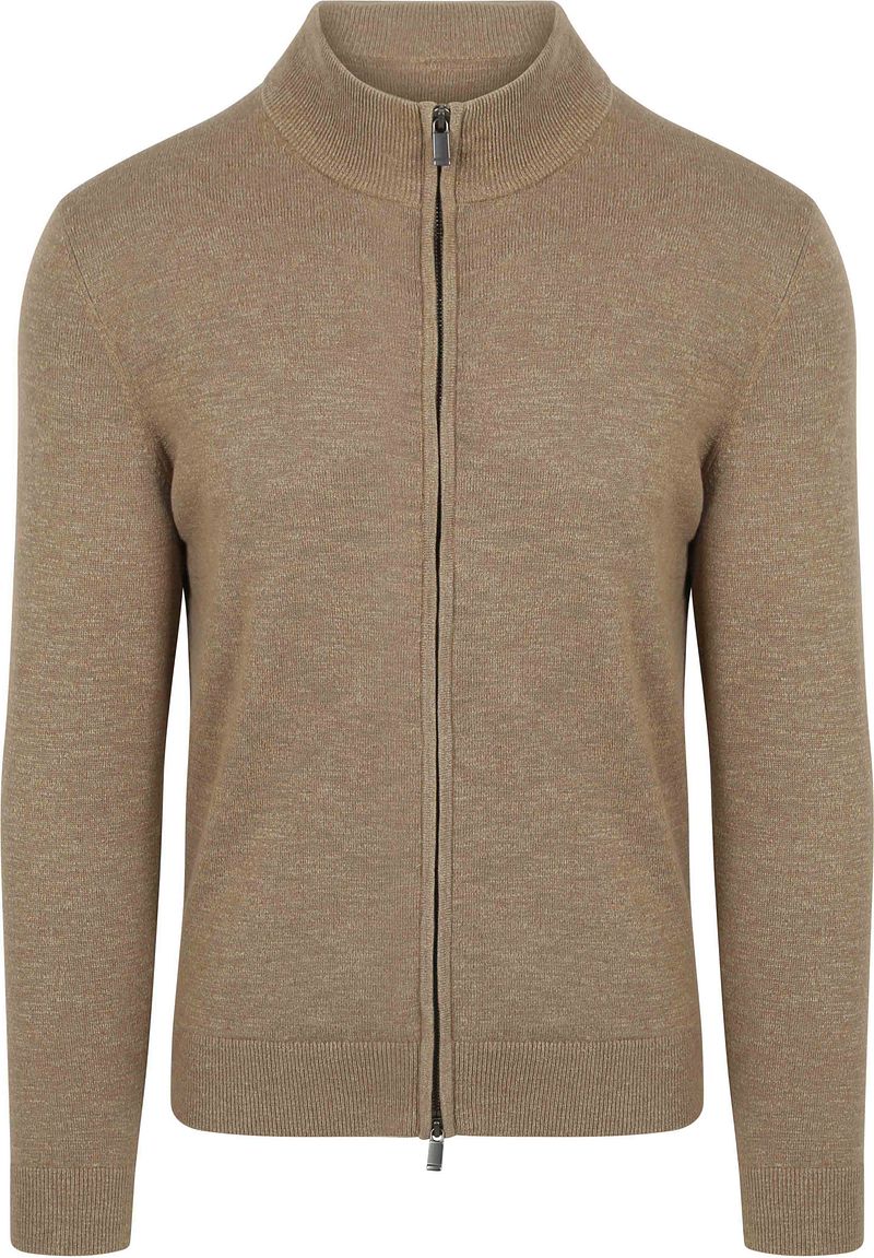 Suitable Strickjacke Slub Yarn Beige - Größe L günstig online kaufen