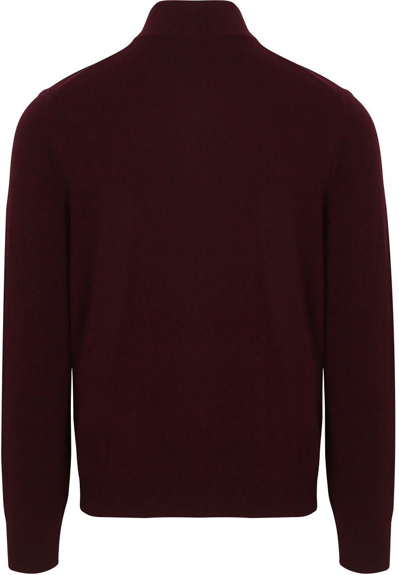 Steppin' Out Half Zip Pullover Merinowolle Bordeaux - Größe S günstig online kaufen