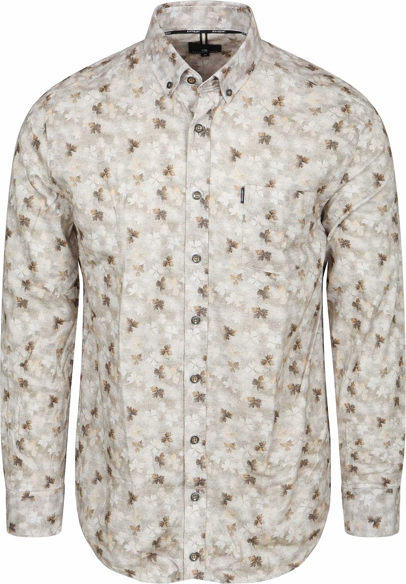 State of Art Overhemd Flower Print Grijs