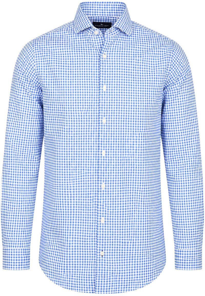 Steppin' Out Oxford Overhemd Ruit Blauw
