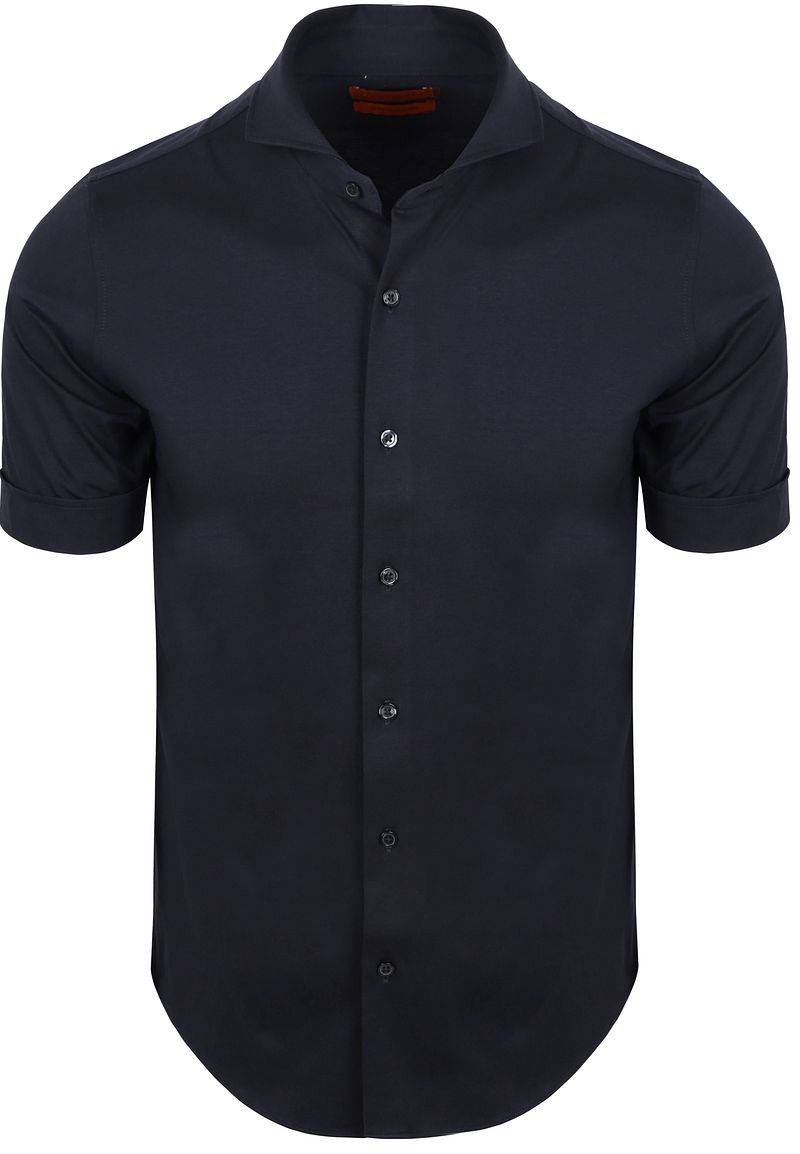 Suitable Kurzarm Sorona Hemd Erik Marine - Größe 43 (Xl)