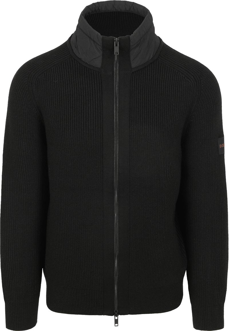 BOSS Kigloo Strickjacke Wool Blend Schwarz - Größe L günstig online kaufen