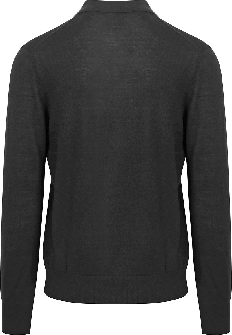 King Essentials The Robert Long Sleeve Poloshirt Merino Schwarz - Größe XXL günstig online kaufen