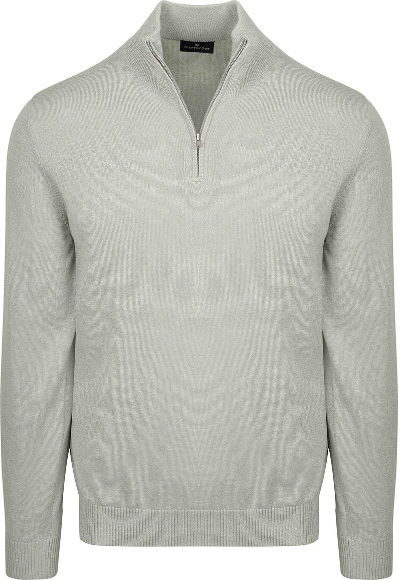 Steppin' Out Half-Zip Trui Colin Grijs