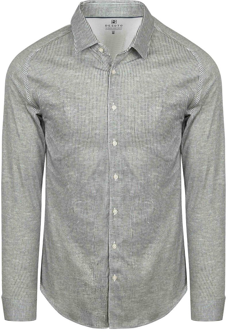 DESOTO Hemd Stripe Grün - Größe XXL günstig online kaufen
